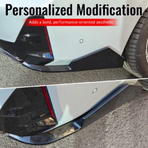 Fits 23-26 BMW G20 3-Series IKON Style Rear Bumper Side Corner Apron Gloss Black - Image 5