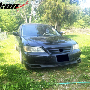 Fits 98-02 Honda Accord Sedan V Style Front Bumper Lip Unpainted - PU - Image 4