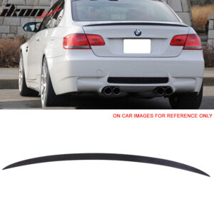 Fits 07-13 BMW 3 Series E92 Coupe M3 Style Rear Trunk Spoiler Carbon Fiber CF - Image 1