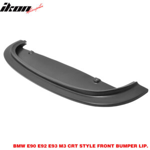 Fits 08-13 BMW E92 M3 CRT Style Front Bumper Lip Spoiler Splitter PU Unpainted - Image 3