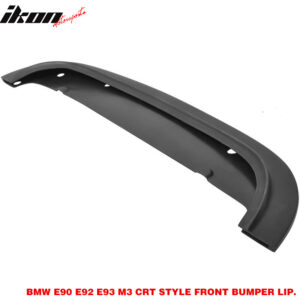 Fits 08-13 BMW E92 M3 CRT Style Front Bumper Lip Spoiler Splitter PU Unpainted - Image 4