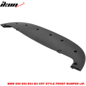 Fits 08-13 BMW E92 M3 CRT Style Front Bumper Lip Spoiler Splitter PU Unpainted - Image 5