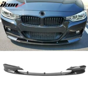Fits 12-19 BMW F30 F31 3 Series 4DR MP Style Front Bumper Lip Carbon Fiber Print - Image 1