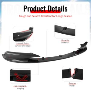 Fits 12-19 BMW F30 F31 3 Series 4DR MP Style Front Bumper Lip Carbon Fiber Print - Image 5