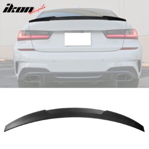 Fits 19-26 BMW 3-Series G20 G80 M3 ABS Trunk Spoiler M4 Style Wing Matte Black - Image 1