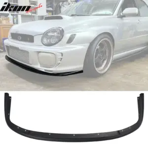 For 02-03 Subaru Impreza WRX Sedan OE Style Front Bumper Lip Spoiler Matte Black - Image 6