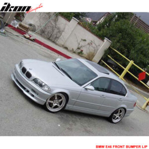 Fits 99-01 BMW E46 3-Series Sedan Euro Style Front Bumper Lip Spoiler Bodykit PU - Image 2