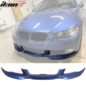 Fits 07-10 BMW E92 E93 3-Series M-Tech Montego Blue Metallic PP Front Bumper Lip - Image 1