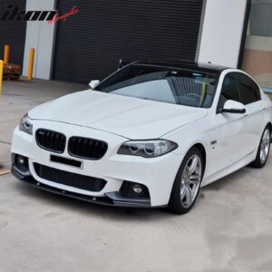 Fits 11-16 BMW F10 5 Series MP Style Front Bumper Lip Spoiler Carbon Fiber Print - Image 2
