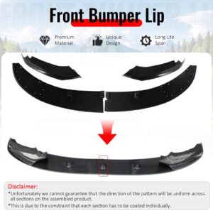 Fits 11-16 BMW F10 5 Series MP Style Front Bumper Lip Spoiler Carbon Fiber Print - Image 4