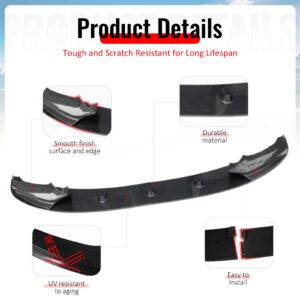 Fits 11-16 BMW F10 5 Series MP Style Front Bumper Lip Spoiler Carbon Fiber Print - Image 5