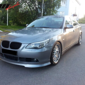 Fits 04-07 BMW E60 5 Series C Style Front Bumper Lip Spoiler Unpainted Black PU - Image 3