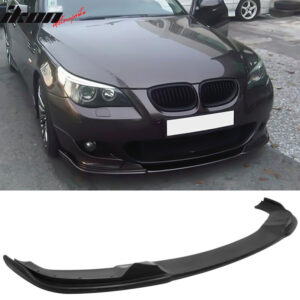 Fits 04-10 BMW E60 5 Series H Style Front Bumper Lip Spoiler PU Unpainted 1PC - Image 1