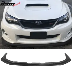 Fits 11-14 Subaru Impreza WRX STI IKON V6 Style Unpainted Front Bumper Lip PU - Image 6