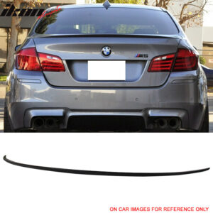 Fits 11-16 BMW 5-Series F10 Sedan M5 Style Rear Trunk Spoiler Wing ABS Unpainted - Image 1