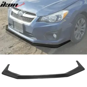 Fits 12-14 Subaru Impreza IKON V6 Style Front Bumper Lip Spoiler Unpainted  - PU - Image 6
