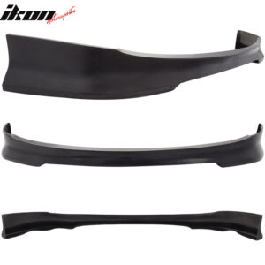 Fits 08-10 BMW E60 5 Series Sedan LCI Facelift C Style Front Bumper Lip - PU - Image 2