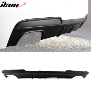 For 11-15 BMW F10 5-Series MT Style Rear Bumper Lip Diffuser Valance Splitter PU - Image 1