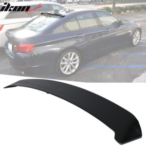 Fits 11-16 BMW F10 5 Series Sedan H Style Rear Roof Spoiler Wing Unpainted ABS - Image 1