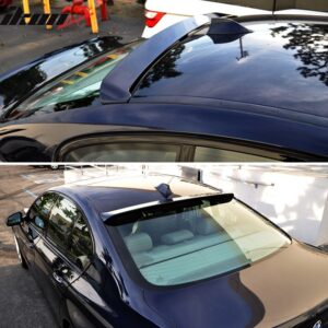 Fits 11-16 BMW F10 5 Series Sedan H Style Rear Roof Spoiler Wing Unpainted ABS - Image 2