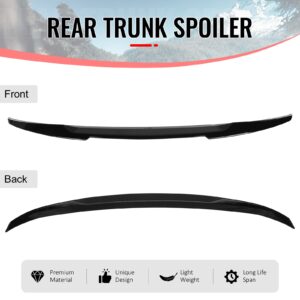 Fits 04-10 BMW E60 5 Series & M5 Sedan Gloss Black Trunk Spoiler ABS - M4 Style - Image 3