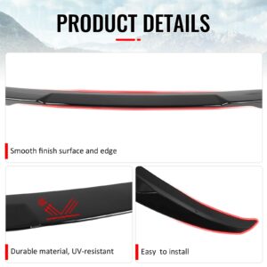 Fits 04-10 BMW E60 5 Series & M5 Sedan Gloss Black Trunk Spoiler ABS - M4 Style - Image 4
