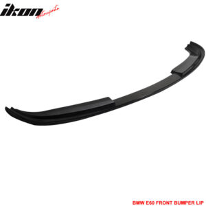 Fits 08-10 BMW E60 5 Series LCI H Style Front Bumper Lip Spoiler - PU - Image 2