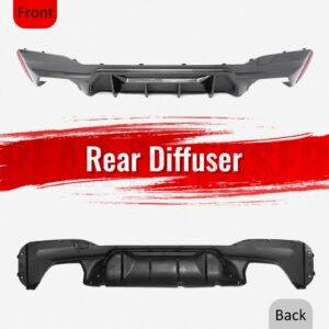 Fits 17-23 BMW G30 5 Series Rear Diffuser M5 M Perfermance Carbon Fiber Print PP - Image 3