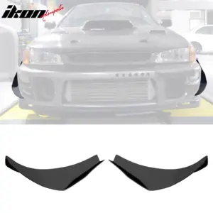 Fits 97-01 Subaru Impreza Front Lip Bumper Aprons Under Splitter PU MDA Style - Image 6