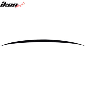 Fits 11-16 BMW 5 Series F10 M5 Style Trunk Spoiler Lip Painted #416 Carbon Black - Image 5