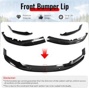 Fits 17-20 BMW G30 5 Series MP Front Bumper Lip Spoiler Carbon Fiber Print ABS - Image 3