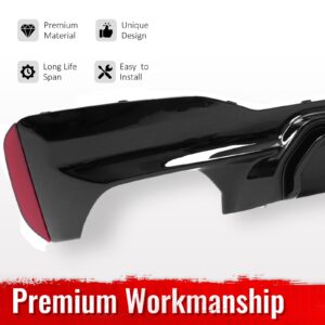 Fits 17-23 BMW G30 5 Series M Sport F90 M5 CS Style Rear Diffuser Gloss Black PP - Image 4