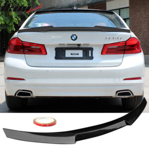 Fits 17-23 BMW 5-Series G30 F90 M5 M4 Style Rear Trunk Spoiler Wing Carbon Fiber - Image 1