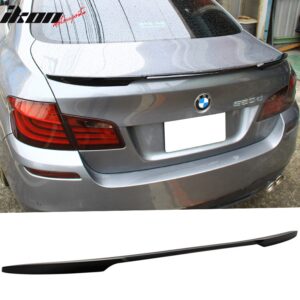 Fits 11-16 BMW F10 5-Series Sedan 4-Door M4 Style Trunk Spoiler Unpainted ABS - Image 1