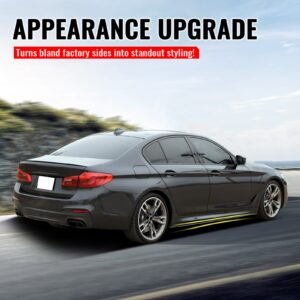 Fits 17-23 BMW 5 Series G30 F90 M5 MP Style Side Skirts Carbon Fiber Print ABS - Image 5