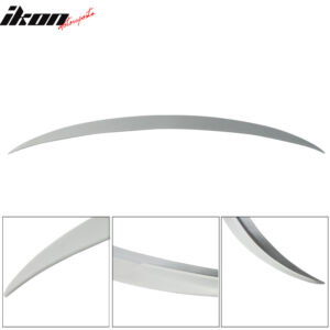 Fits 11-16 BMW F10 5 Series Sedan Performance Style Trunk Spoiler Unpainted ABS - Image 1