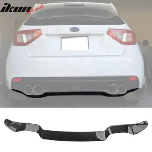 For 08-14 Subaru Impreza WRX 5DR STI Rear Bumper Lip Splitter Carbon Fiber Print - Image 6