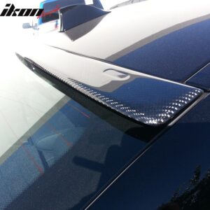 Fits 11-16 BMW 5-Series F10 Sedan 4Dr A Style Carbon Fiber CF Rear Roof Spoiler - Image 2