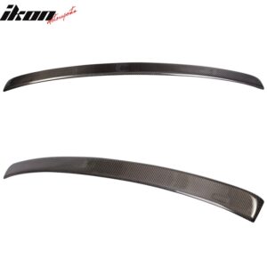 Fits 11-16 BMW 5-Series F10 Sedan 4Dr A Style Carbon Fiber CF Rear Roof Spoiler - Image 4