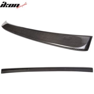 Fits 11-16 BMW 5-Series F10 Sedan 4Dr A Style Carbon Fiber CF Rear Roof Spoiler - Image 5