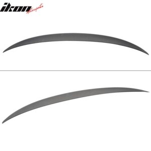 Fits 11-16 BMW 5-Series F10 Sedan Performance Style Trunk Spoiler Unpainted ABS - Image 2