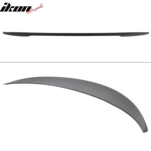 Fits 11-16 BMW 5-Series F10 Sedan Performance Style Trunk Spoiler Unpainted ABS - Image 3