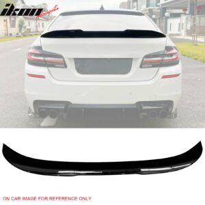 Fits 11-17 BMW F10 5-Series Sedan PSM Style Rear Trunk Spoiler Wing Gloss Black - Image 1