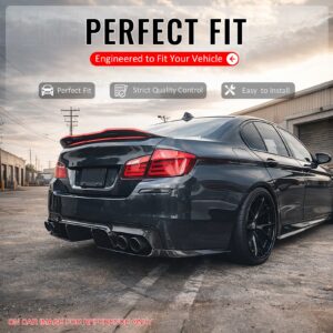 Fits 11-17 BMW F10 5-Series Sedan PSM Style Rear Trunk Spoiler Wing Gloss Black - Image 2