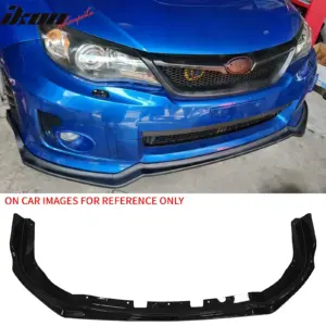Fits 11-14 Impreza WRX STI IKON Front Bumper Lip Chin Spoiler Gloss Black PP - Image 6