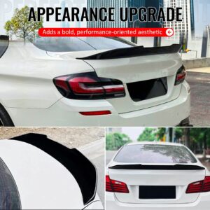 Fits 11-17 BMW F10 5-Series Sedan PSM Style Rear Trunk Spoiler Wing Gloss Black - Image 5