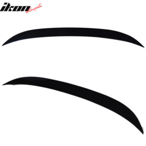 Fits 11-16 BMW F10 5 Series AC Style Trunk Spoiler Lip Painted #416 Carbon Black - Image 2