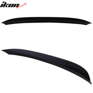 Fits 11-16 BMW F10 5 Series AC Style Trunk Spoiler Lip Painted #416 Carbon Black - Image 3