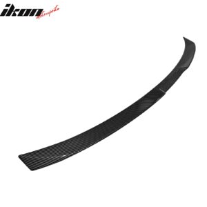 Fits 24-25 BMW G60 5 Series& I5& G90 M5 V Trunk Spoiler Carbon Fiber Print ABS - Image 4