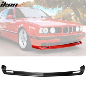 Fits 87-96 BMW E34 5-Series M-Tech Style Front Bumper Lip Spoiler Unpainted PU - Image 1